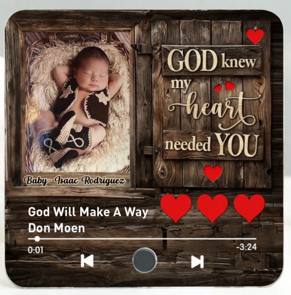 Loved Baby Fridge Music Magnet